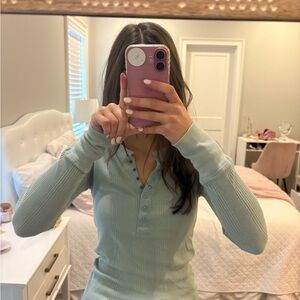 Aerie Light Blue Short Sleeve Tee
